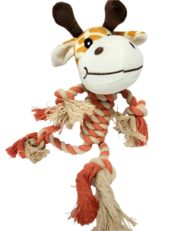 Giraffe Dog Toy Orange