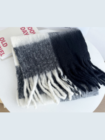 Scarf Women's Super Soft Warm Black/White/Grey rtbwgreys