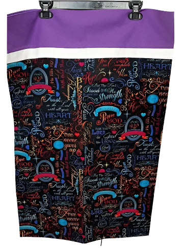 Pillow Case Praise The Lord Black/Purple Standardrtbptl2