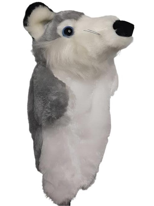 Children's Hand Puppet-Fox-Grey/White-9521167