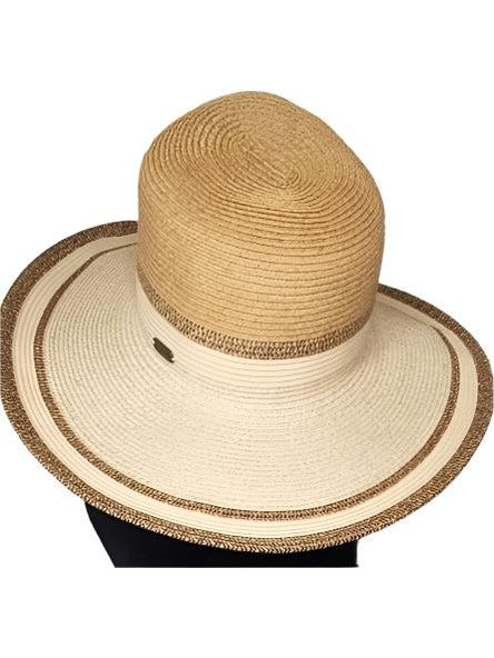 Hat-Tan-Paper Braid Floppy-Women's-HH2652B