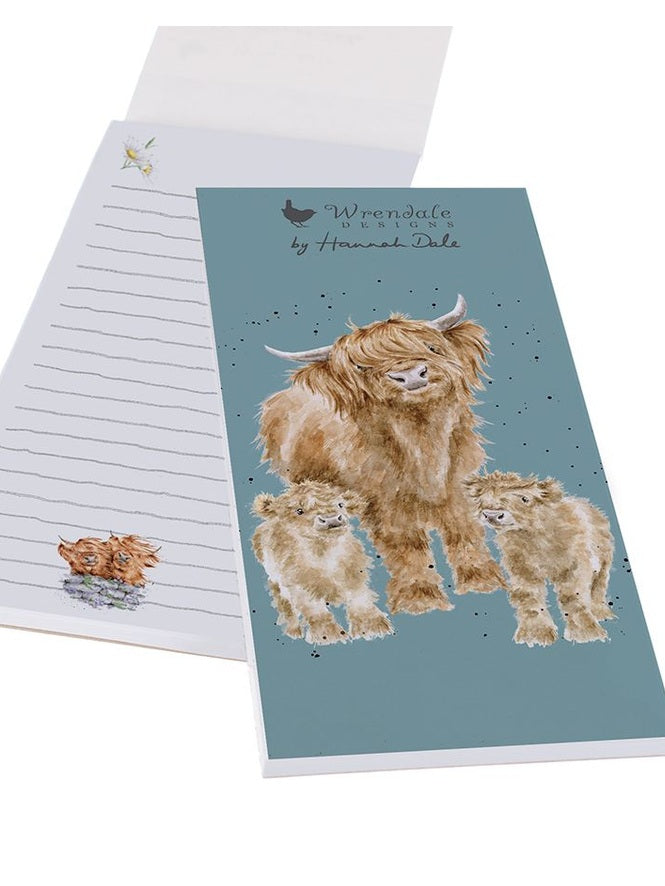 Shopping Notepad - SP042 - Highlands Wishes Cow