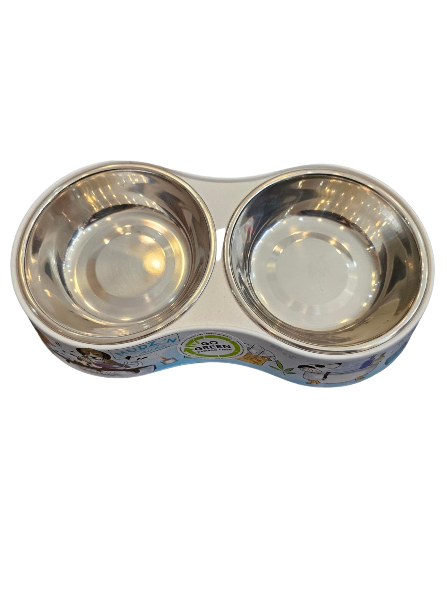 Dog Bowl Double Feeder Pet Feeder Waterer