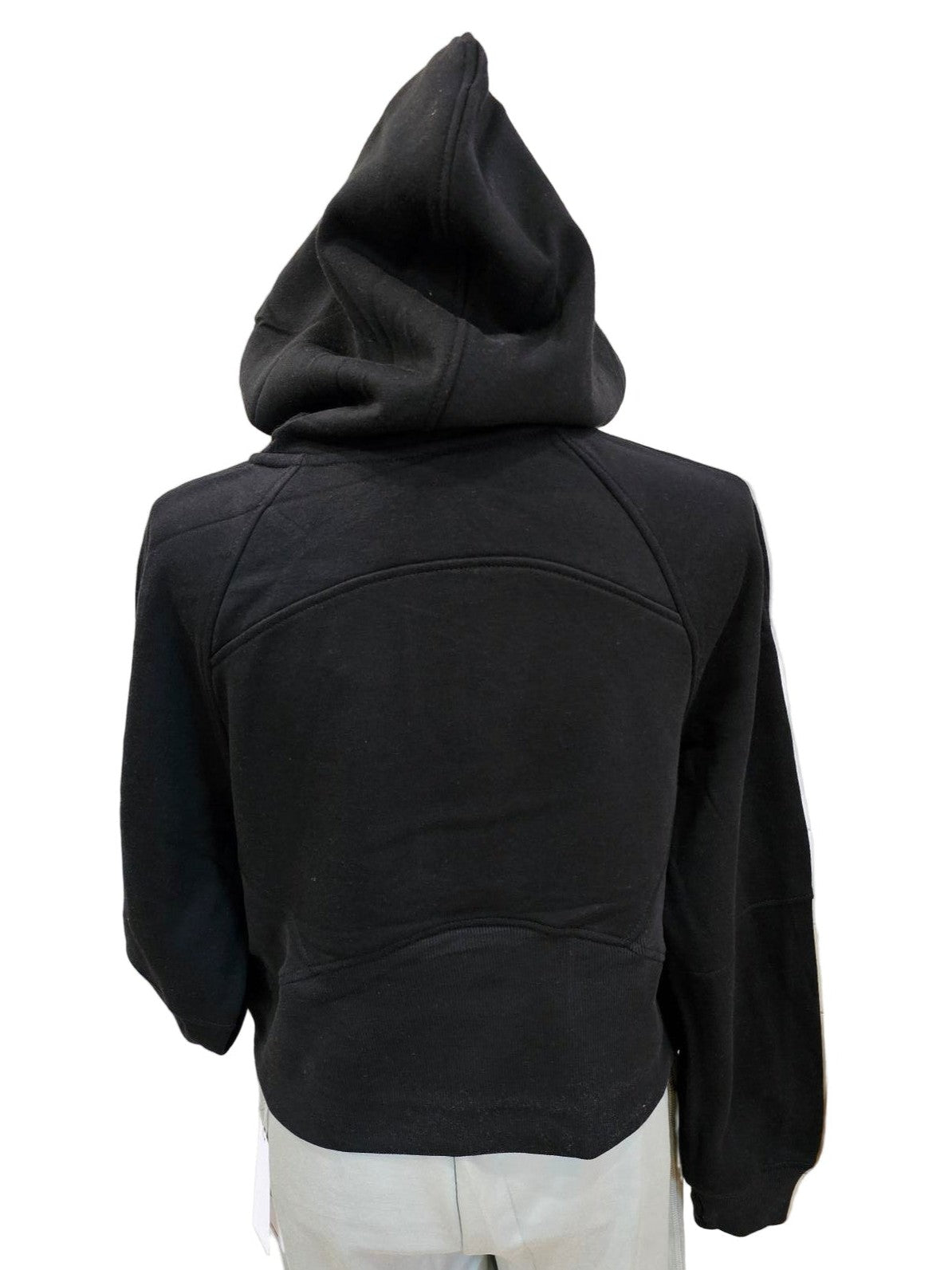 Hoodie Scuba Oversized Half Zip Sweat Shirt 2143 Black