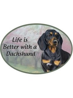 Car Magnet Dachshund Black 1001-14