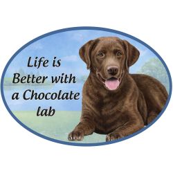 Car Magnet - Labrador Chocolate-Dog - 1001-22 