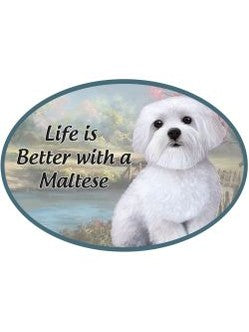 Car Magnet Maltese Dog 1001-24