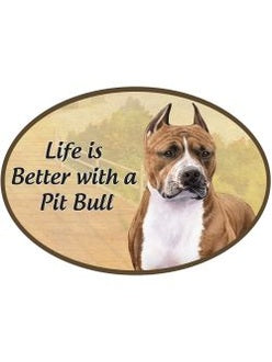 Car Magnet Pit Bull Dog 1001-26