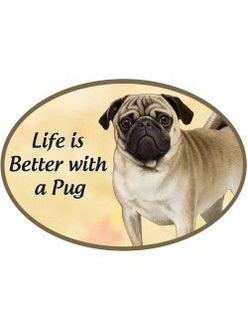 Car Magnet Pug Dog 1001-31