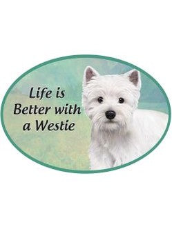 Car Magnet Westie Dog 1001-45
