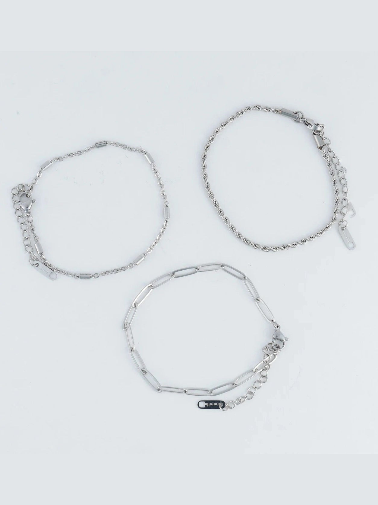 Howards- Bracelet Twisted Chain Silver 3pc Women's 10041