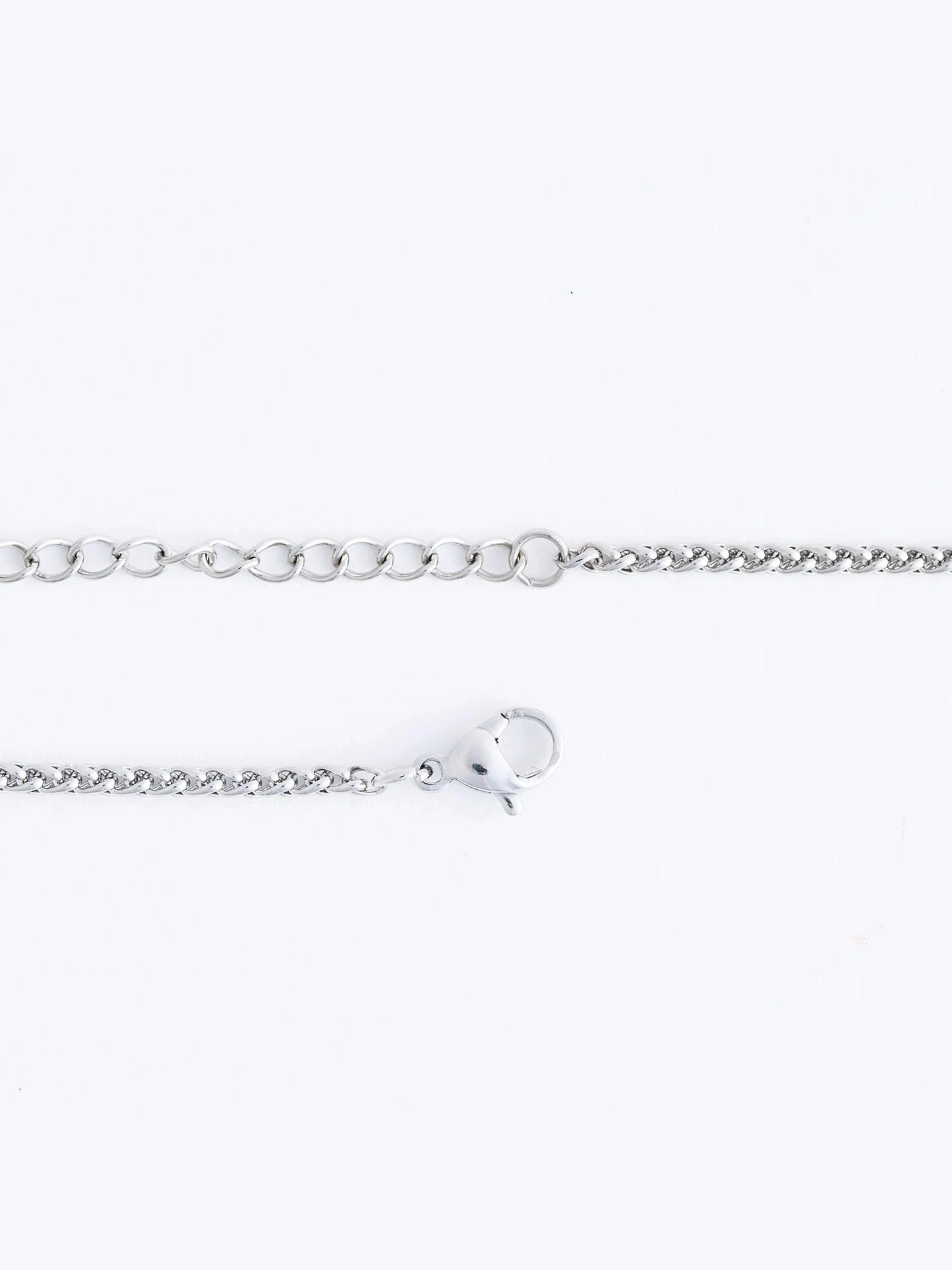 Necklace Cross Wheat Chain Gold Women's 10259