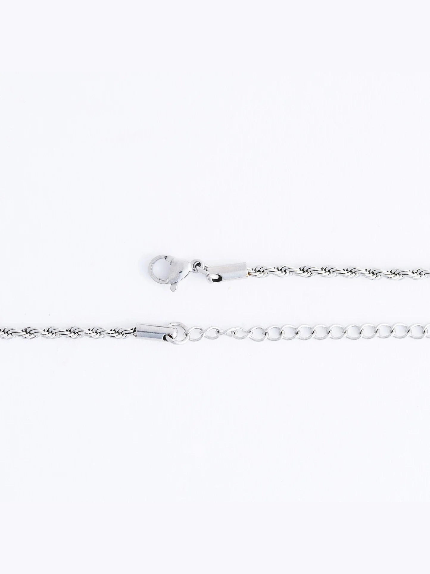 Necklace Cross Rope Chain Silver Women's 10263