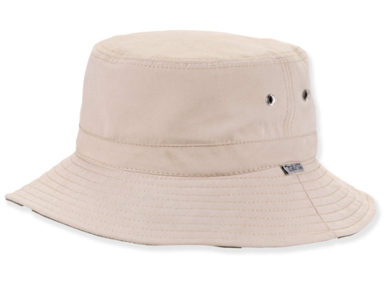Mens Hats Beige 100% Poly Bucket Brin 2.75 Med/Large HTT1308B