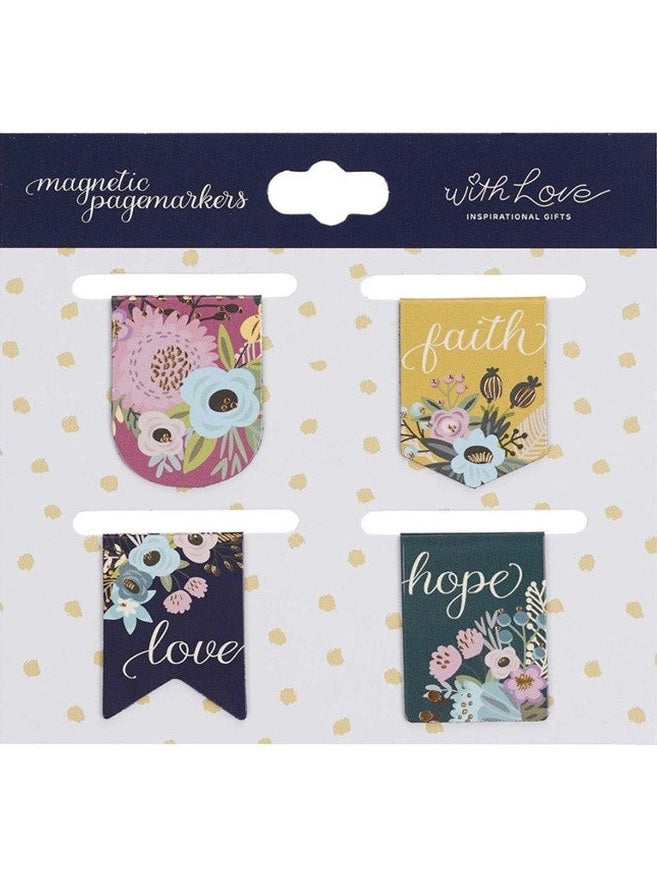 Magnetic Bookmark Faith Hope Love Petite Mgb064
