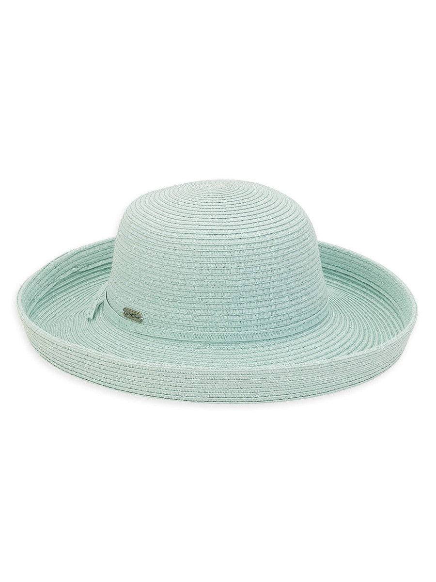 Hat Light Green Paperbraid Upbrim Women's HH803Z