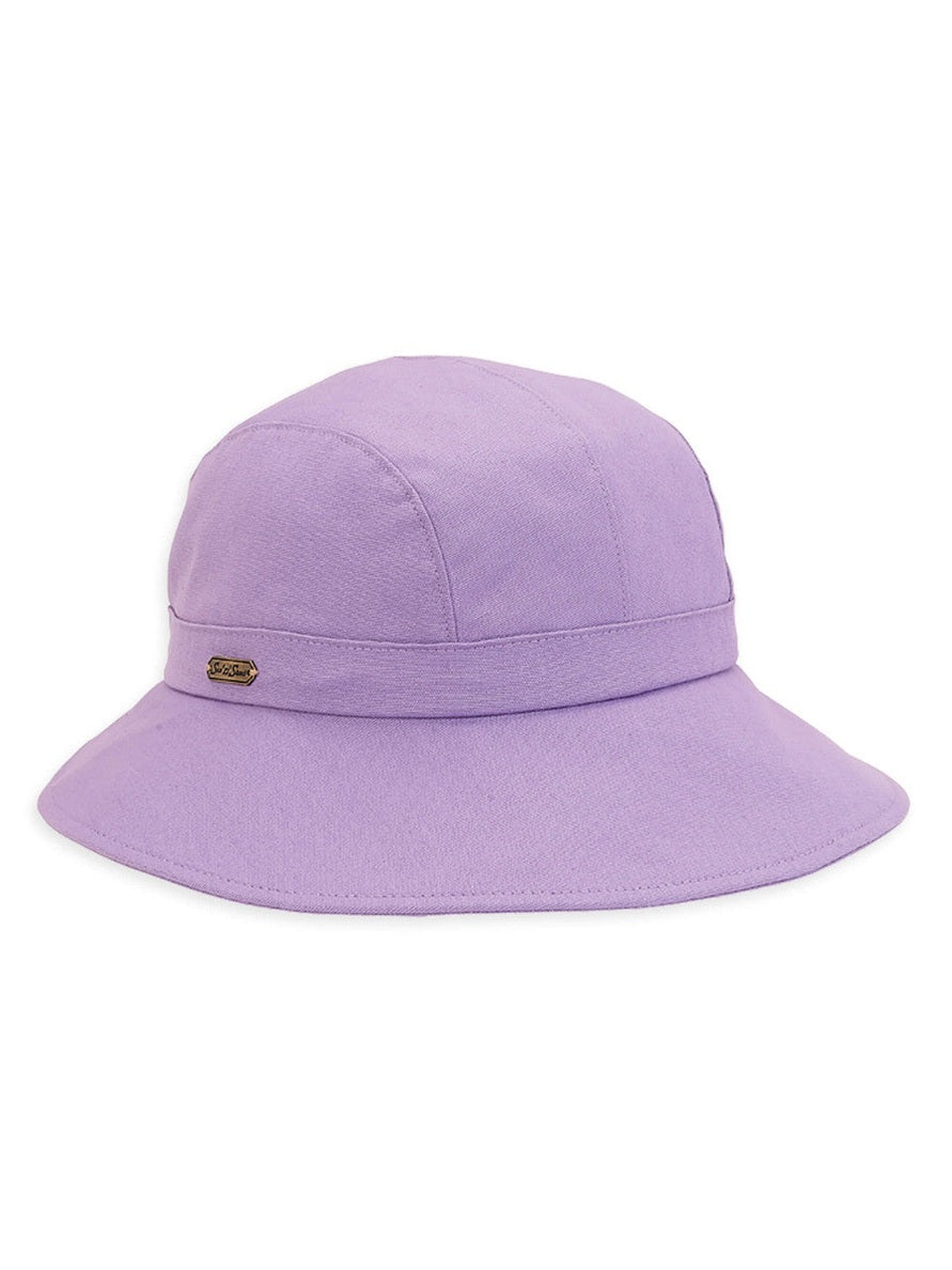Hat Purple Cotton Tapered Cap Women's HH1391J