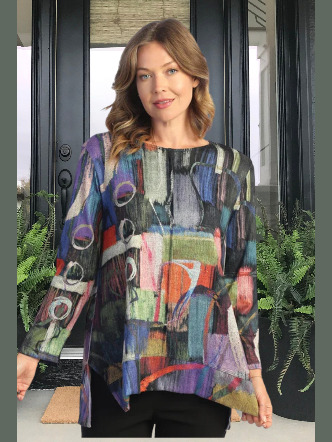 FB8-1774 Side Slit Tunic - HTR Barcelona