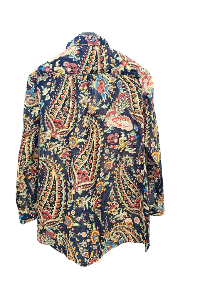 Shirt Button Down Black / Blue Long Sleeve I13S2022