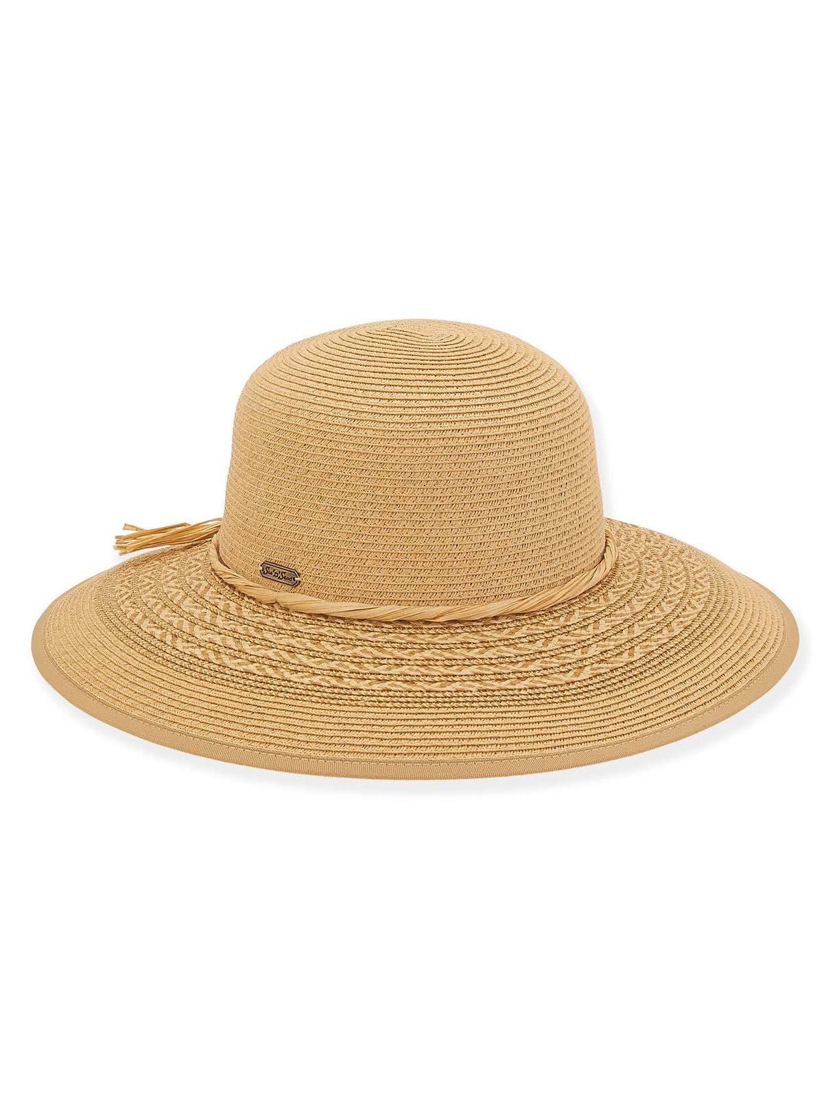 Hat Tan Paperbraid Floppy Brim Women's HH2697A