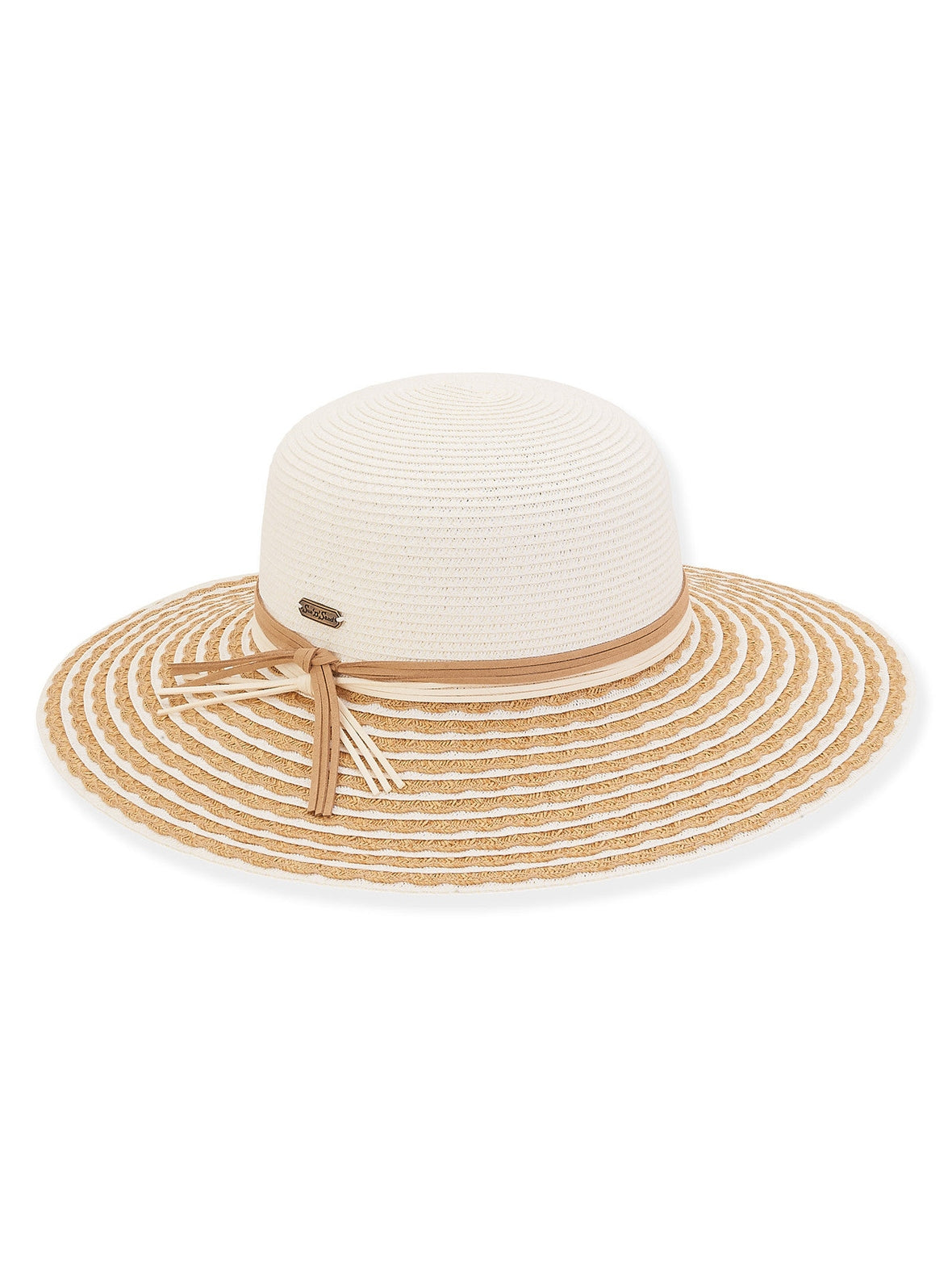 Hat - Ivory-Paperbraid Floppy Brim-Women's-Hh2699a