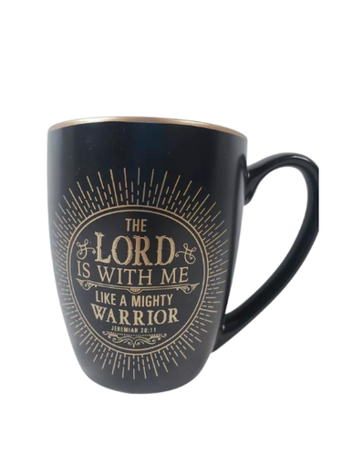 Mug The Lord Is With Me Black/Gold 14oz Mug463