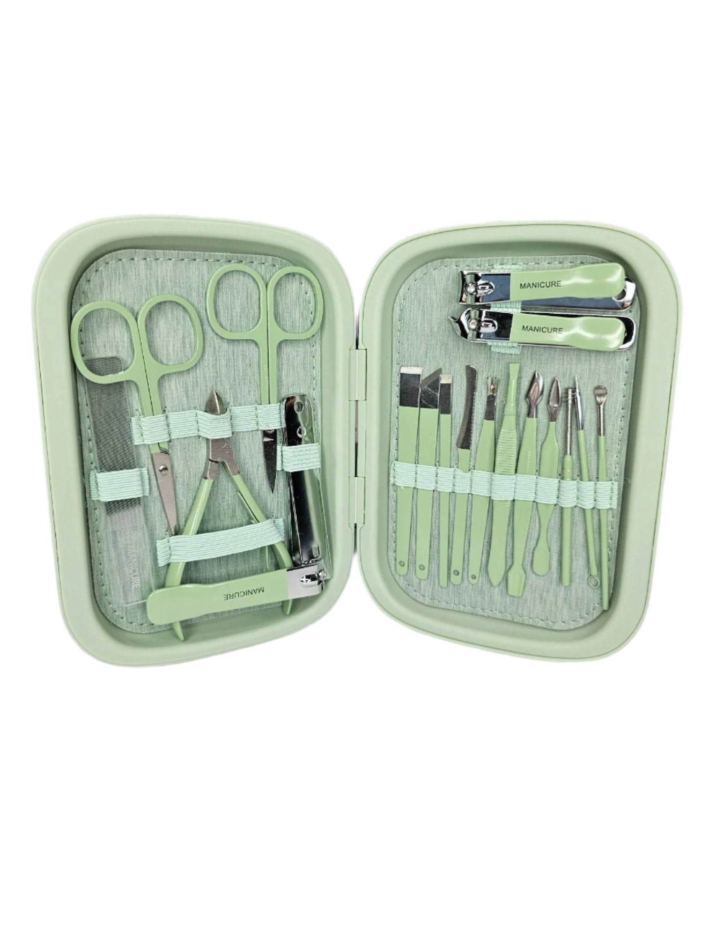 Manicure Nail Set - Green Case