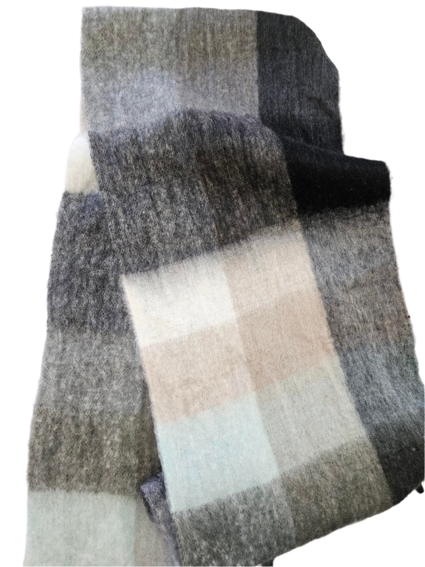 Women's Super Soft Warm Scarf Multi Black/ Neutral
