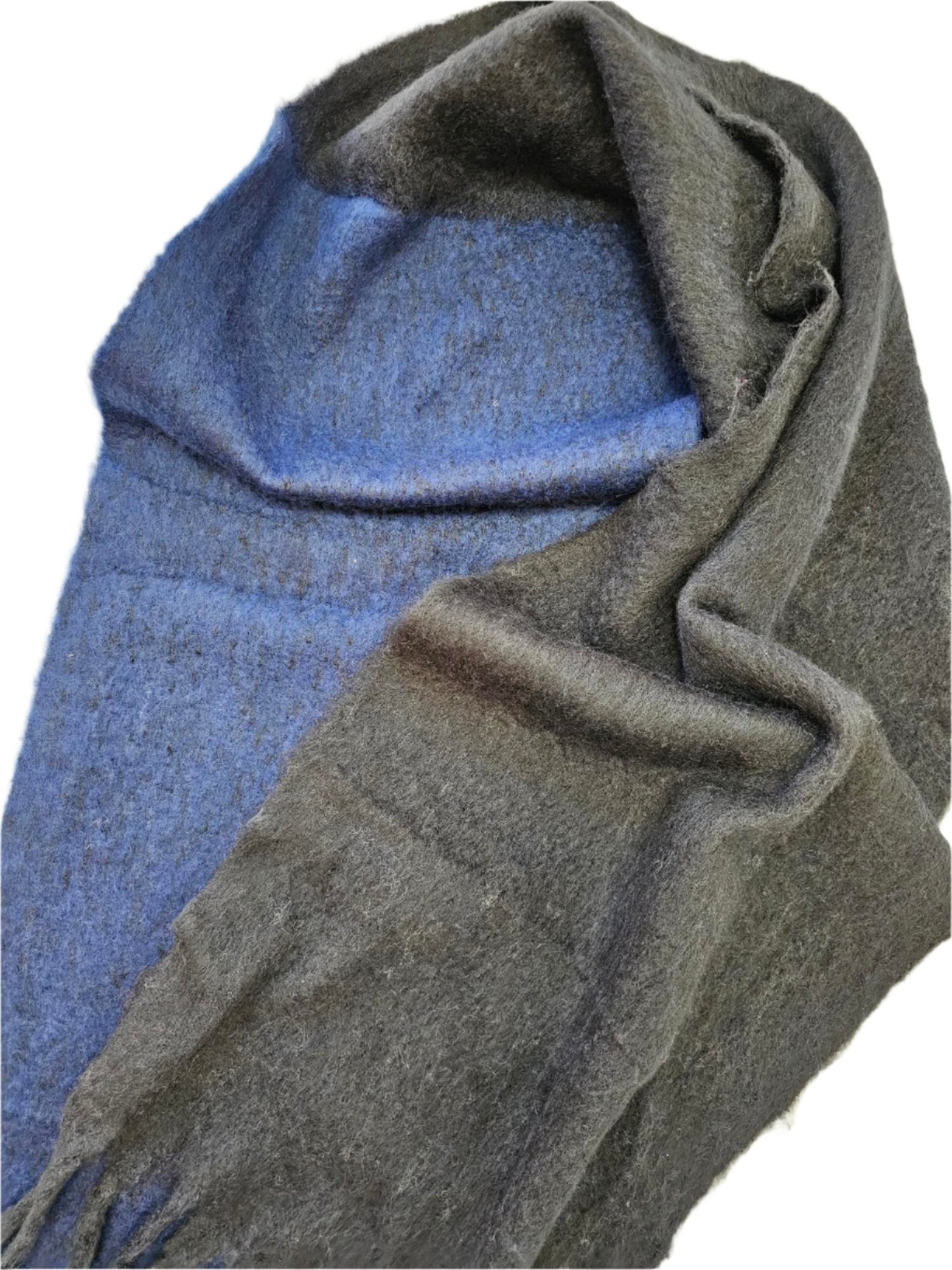 Scarf Blue & Black Super Soft Warm Women's B910825