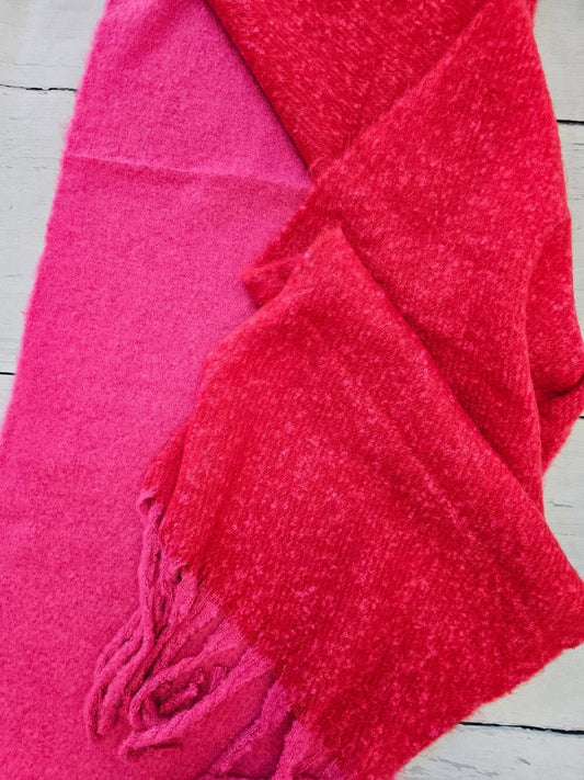 Scarf Pink & Red, Super Soft, Warm  Women's 4338914 