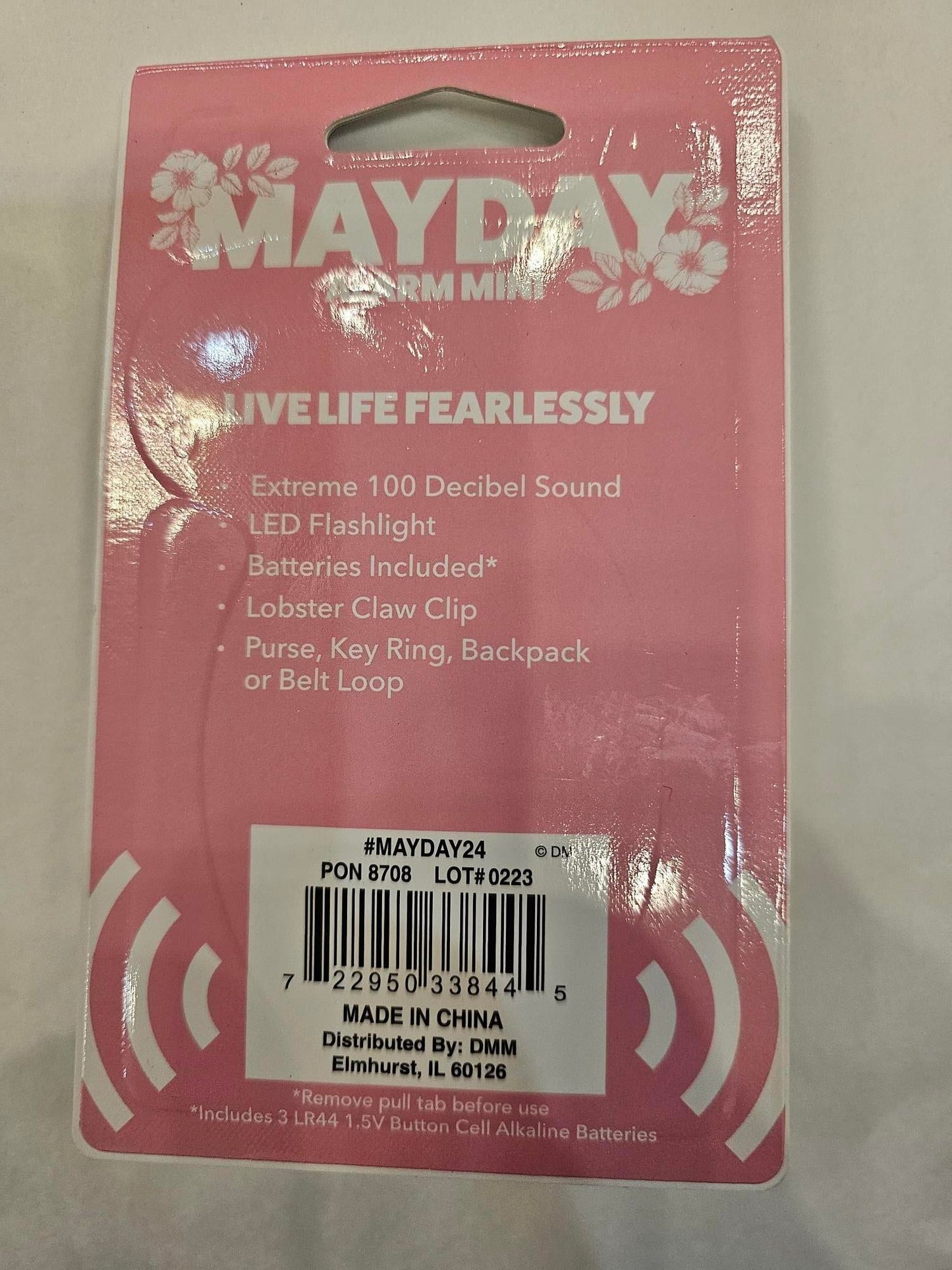 DM-MAYDAY24-MINI ALARM-Key Chain