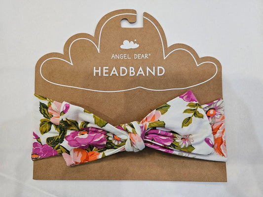 Headband - child  - 12-24 month- Bamboo - floral 