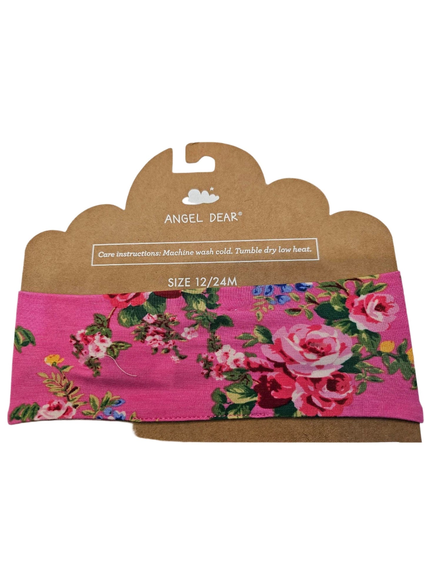 Headband - child - 12-24 month- Bamboo- pink floral