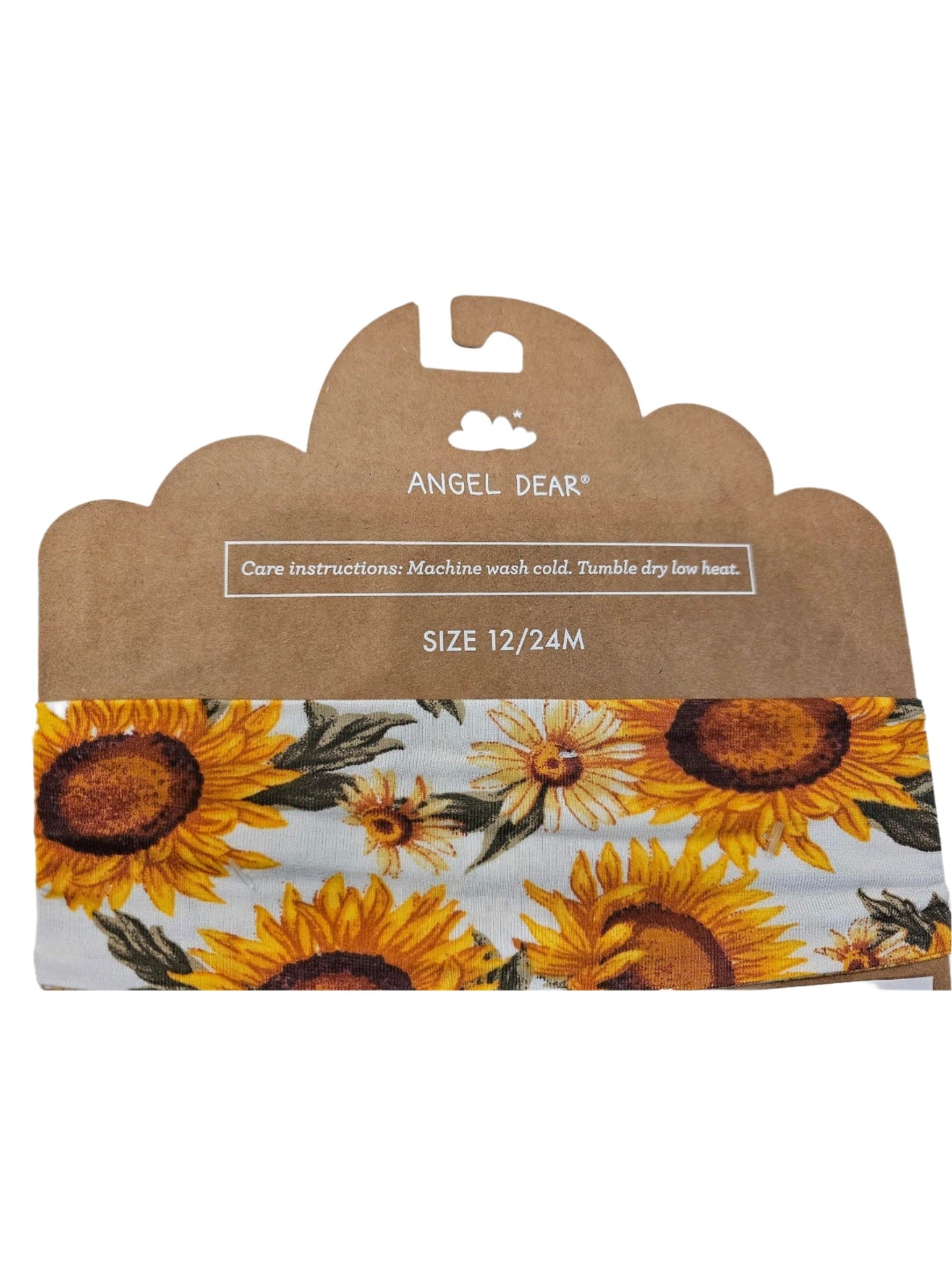 Headband - child - 12-24 month- Bamboo- sunflower- bamboo