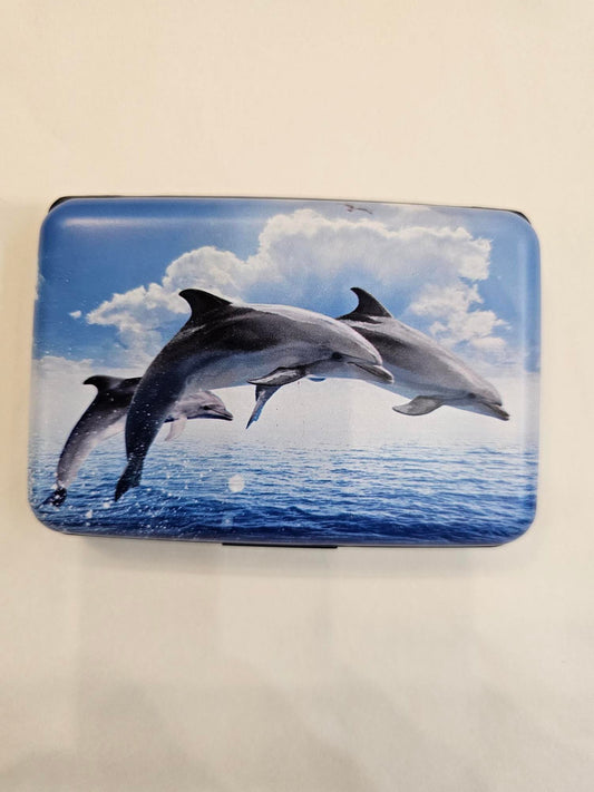 Armored Wallet - Dolphins swimming in Ocean -71852 