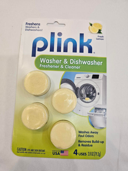 Plink washer & dishwasher freshener & cleaner 