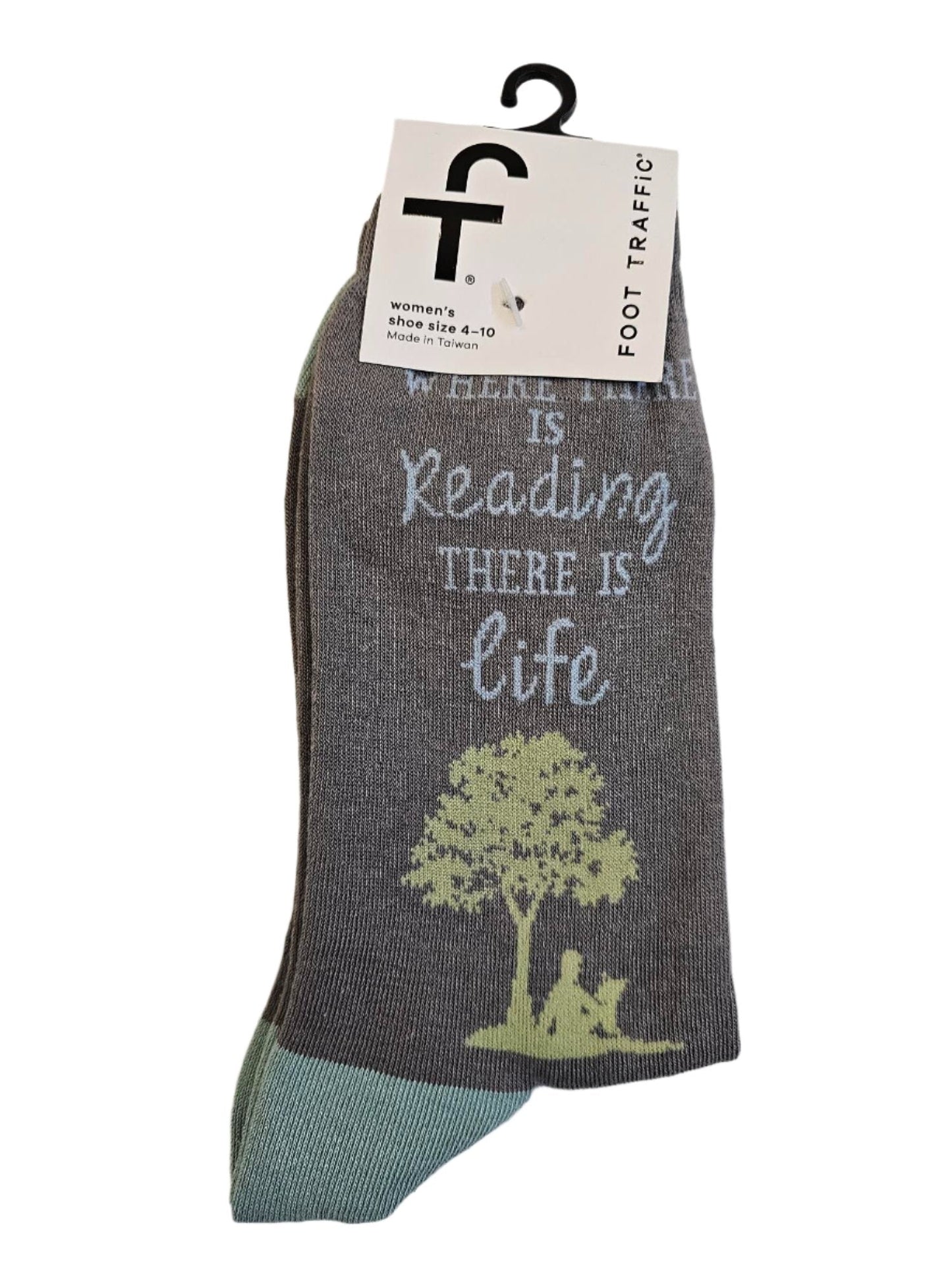 Women's Sock Reading Life Grey 7016
