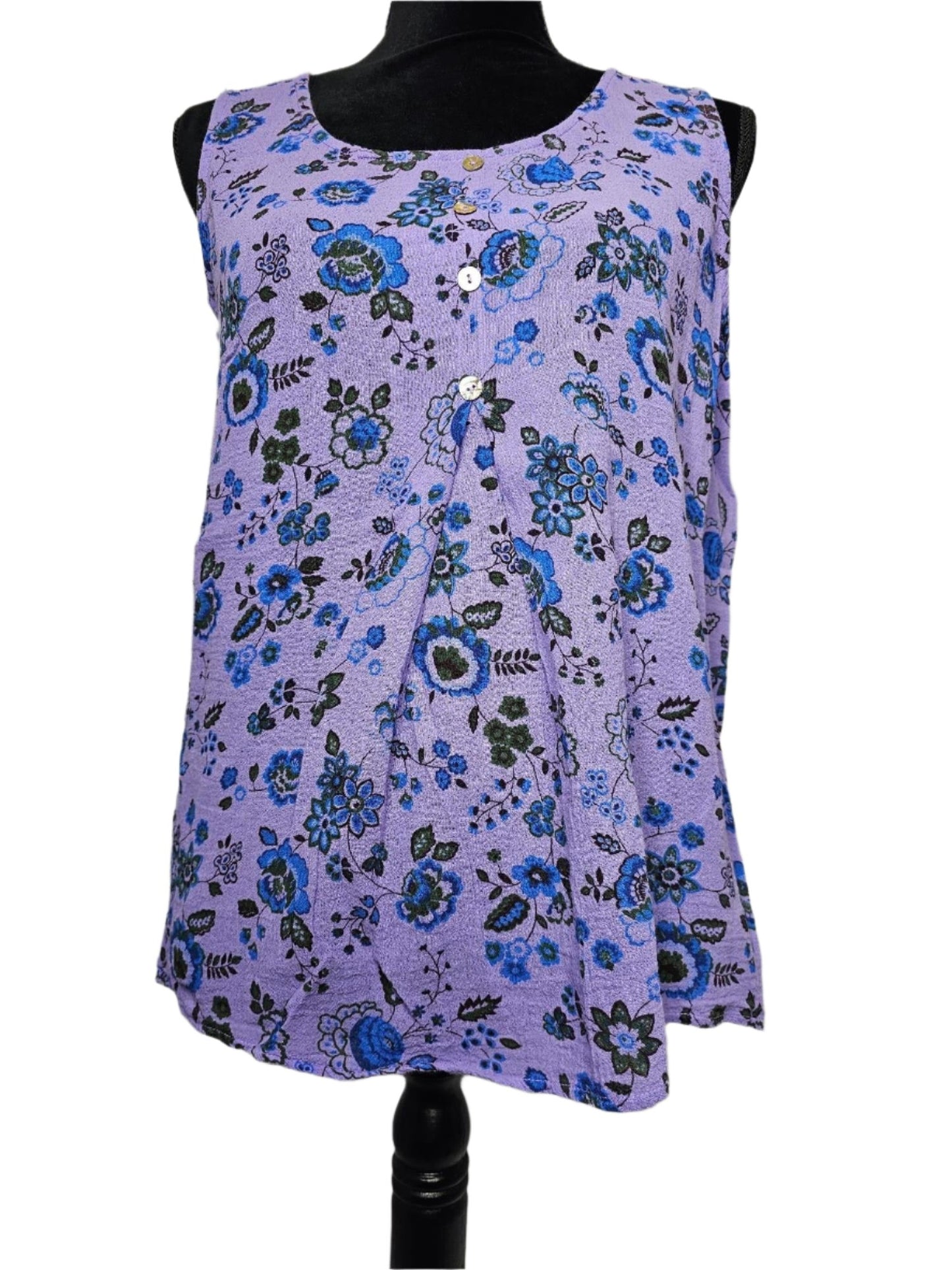 Women's Tank Top - Periwinkle Floral BB051