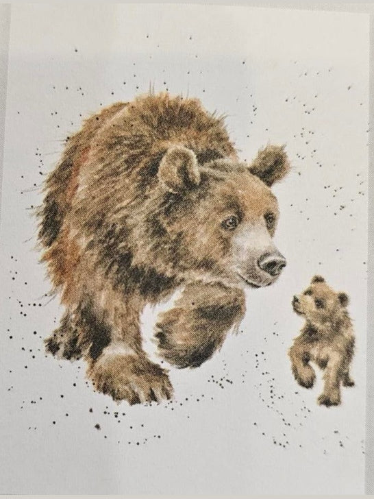 Card - ACS154 - Follow me Bear - Blank Inside