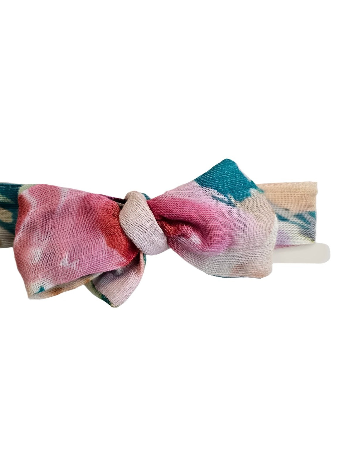 Headband - Tropical Teal - 100% Gauze / Cotton - Baby - Pinks & Teal - TROTEA244