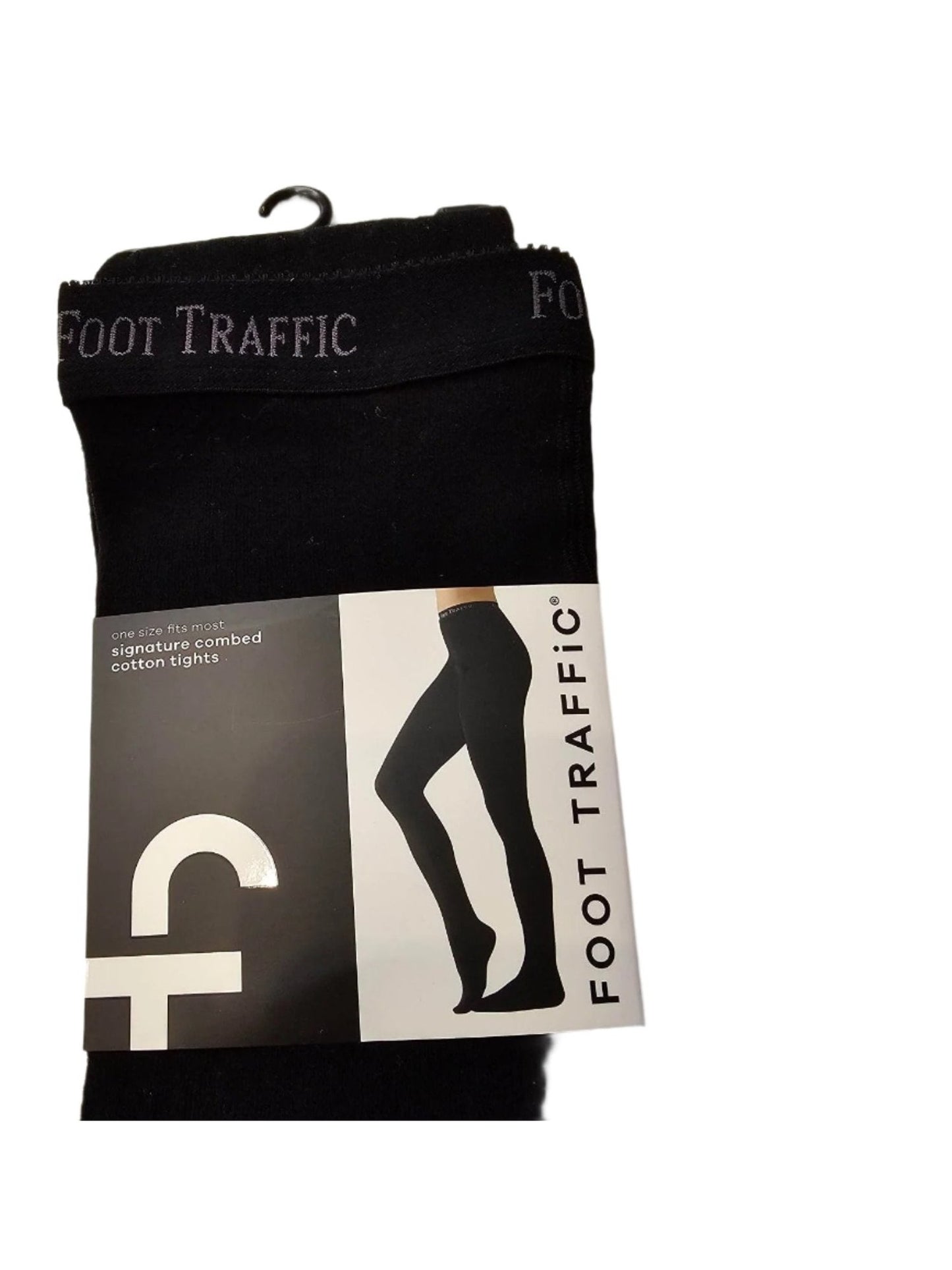 Women's Black Cotton Tights 60% Comber Cotton 35% Nylon 5% Spandex Regular