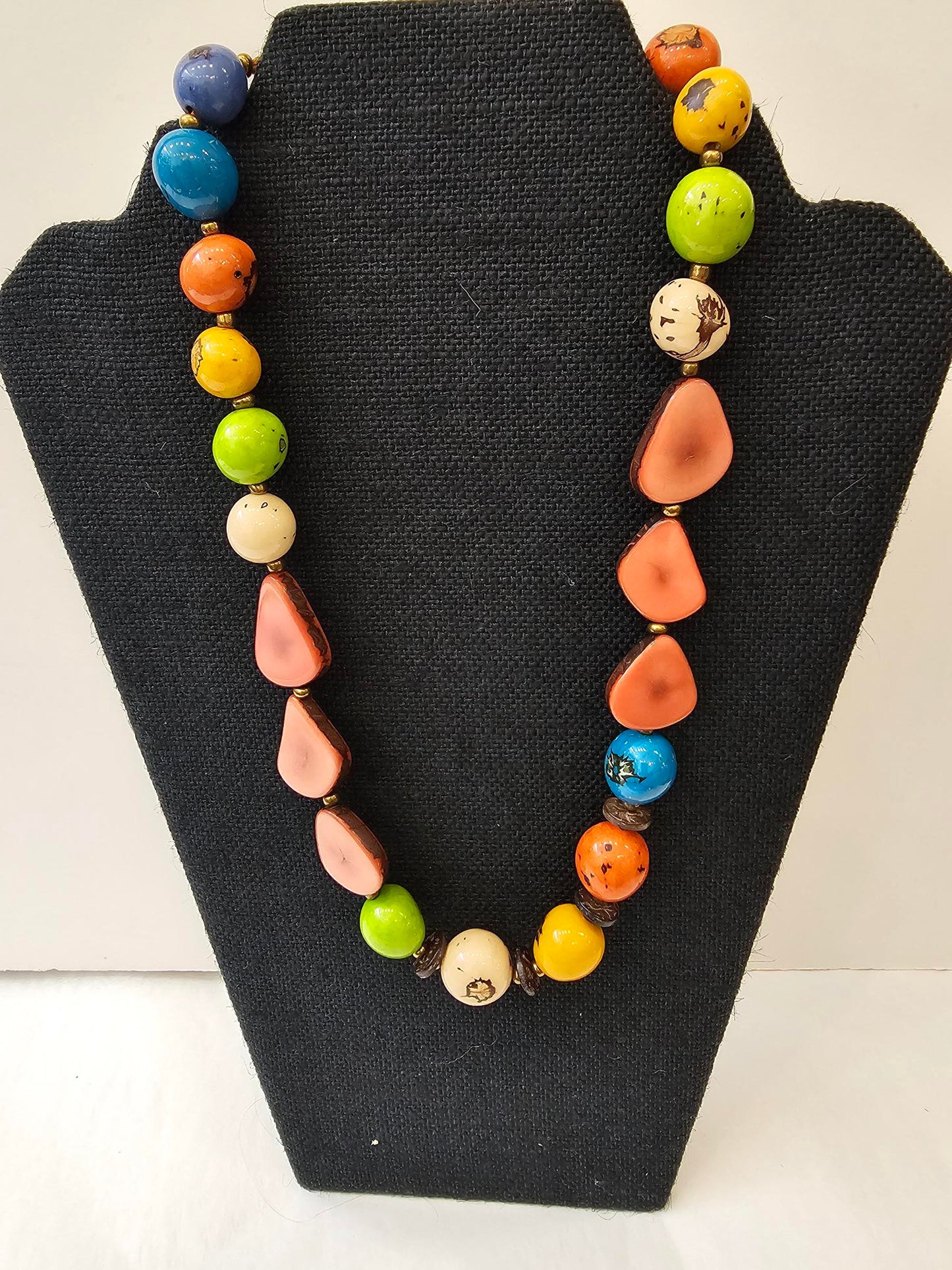 Tagua Necklace -SC082-MULTI