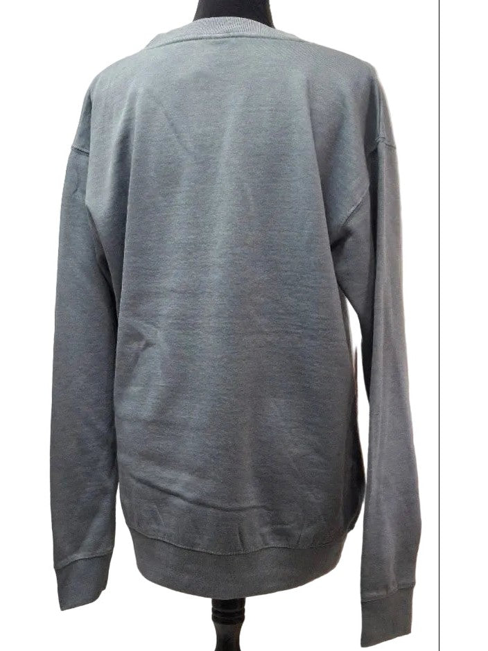 Baypointe- Sweatshirt Sea Blue Screen Print Hendersonville North Carolina Burn Wash BPSSHSB