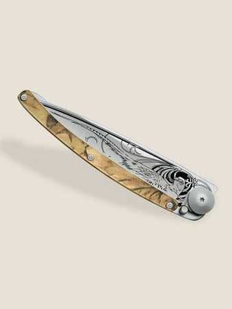 Pocket Knife Pheasant Brown Camo Wood 1cm000023