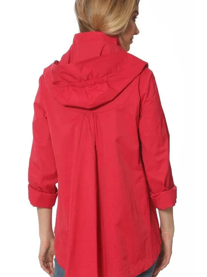 Rain coat, Wind breaker water resistant - Burgundy Savina