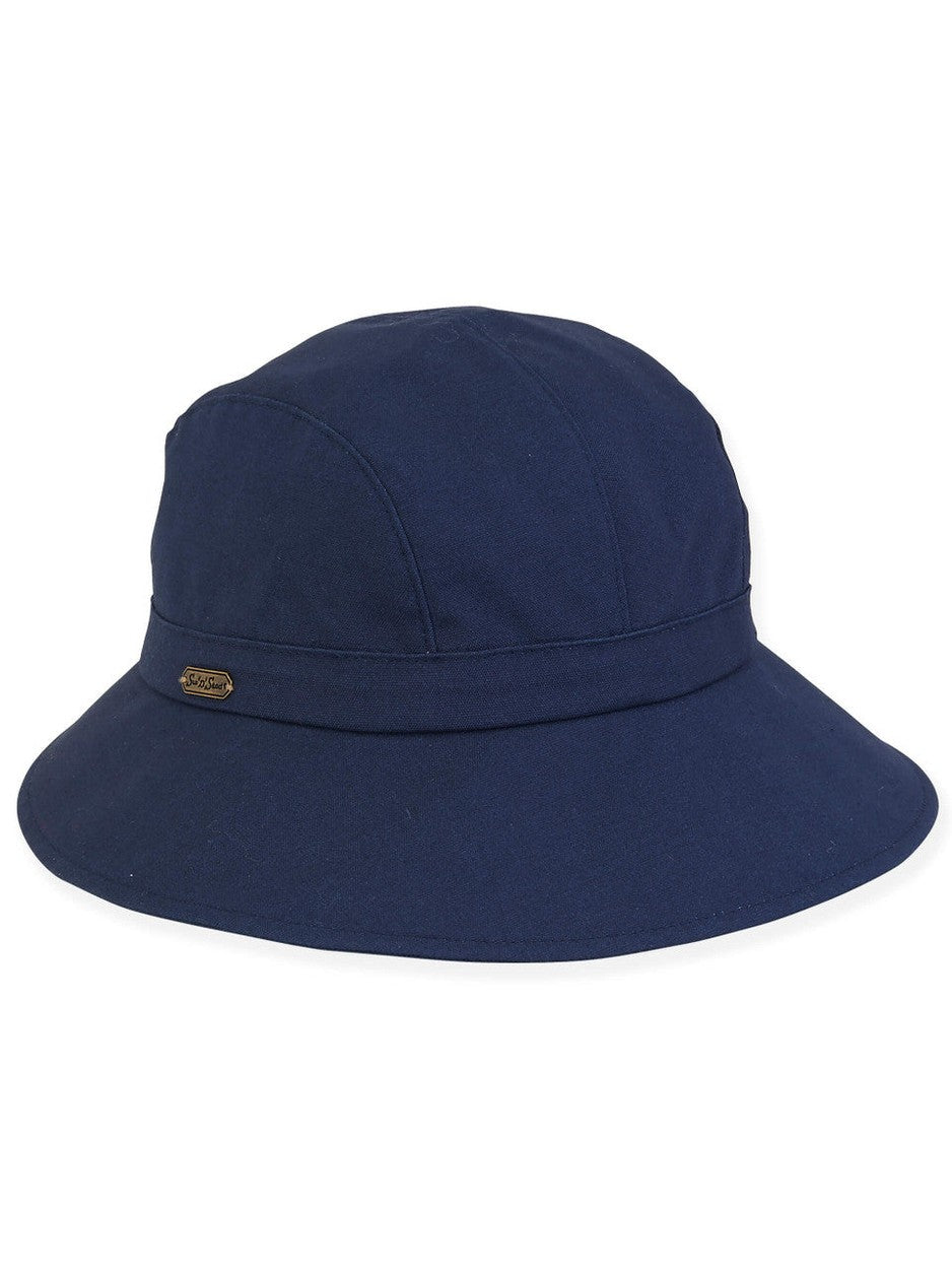 Hat Navy Cotton Tapered Cap Women's HH1391P