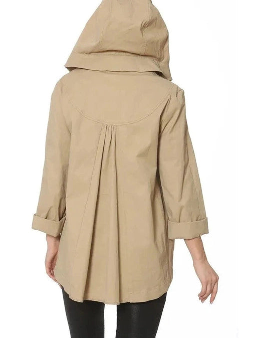 Rain coat, Wind breaker water resistant - BLACK Savina