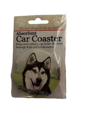 Car Coaster Siberian Husky Dog 231 - 40