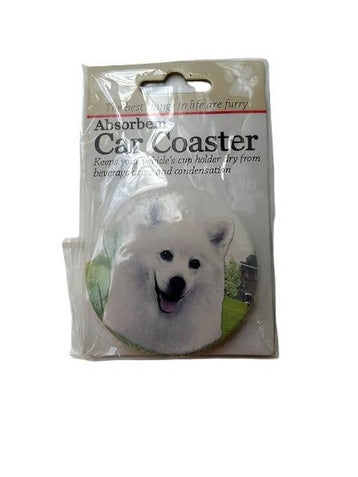 Car Coaster American Eskimo dog 231-85