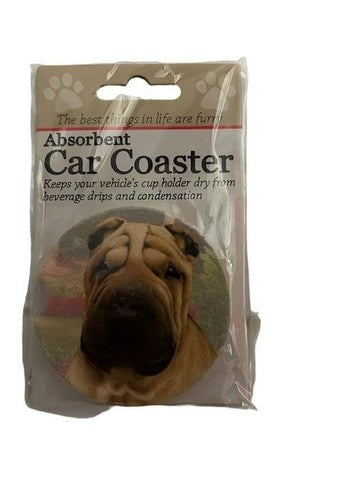 Car Coaster Sharpei Dog 231 -96